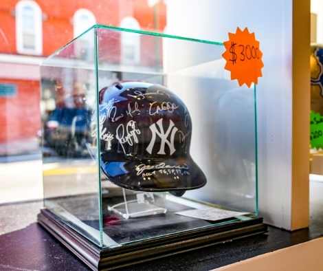 signed NY Yankees Helmet